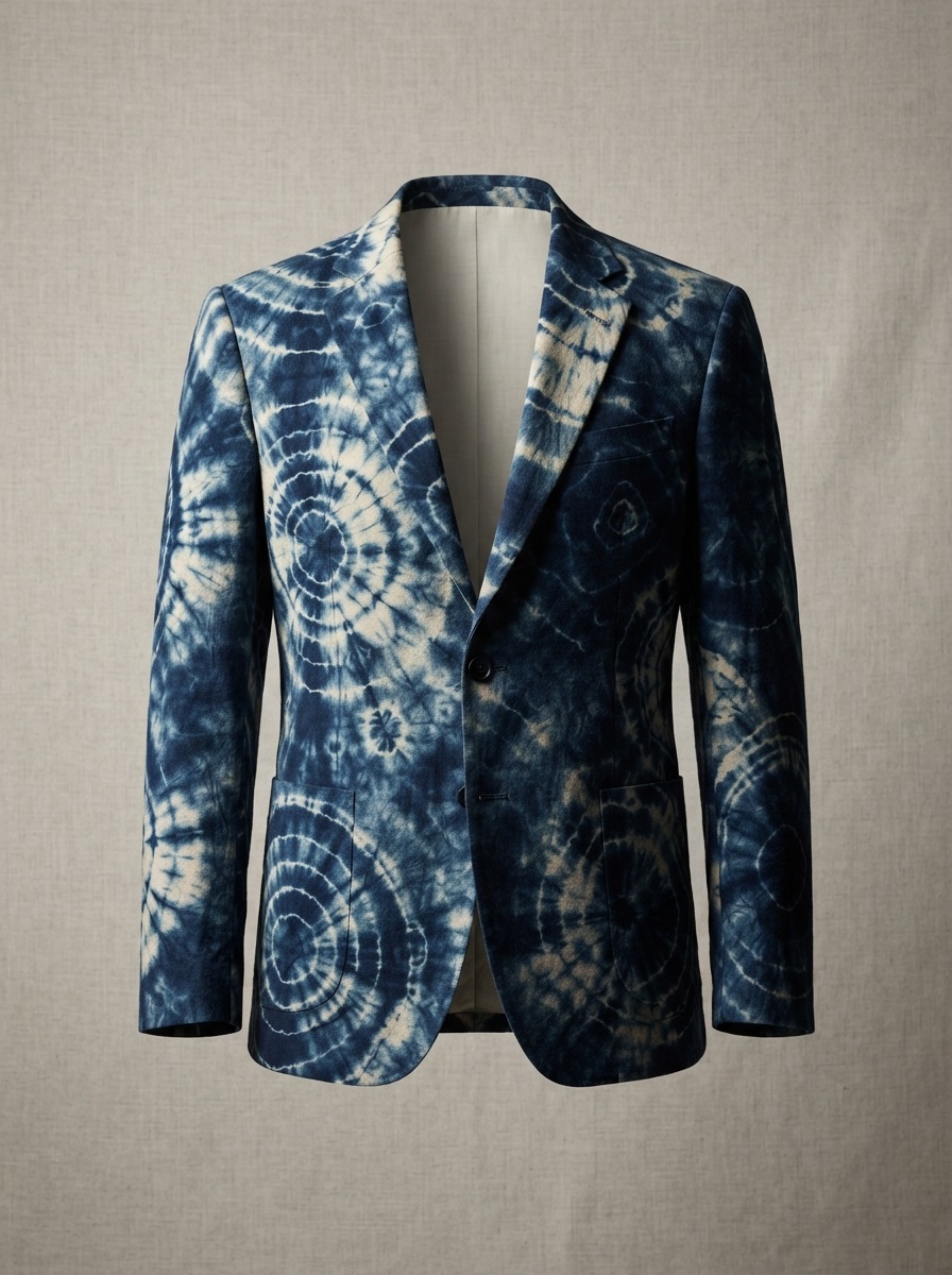 MOSH Organic Indigo Adire Contemporary Jacket